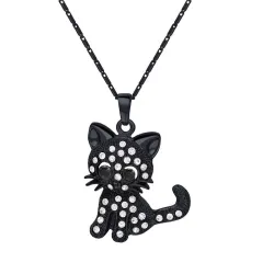 Kitten en cristal - collier élégant