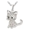 Crystal kitten - elegant necklaceNecklaces