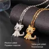 Kitten en cristal - collier élégant