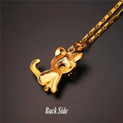 Kitten en cristal - collier élégant