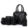 Sac à main en cuir élégant - 4 pièces