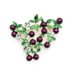 Canneberge pourpre - broche cristalline