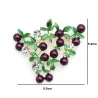 Canneberge pourpre - broche cristalline