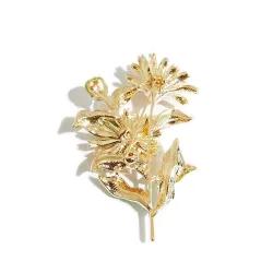 Daisy de cristal - une broche élégante
