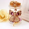 Ange de cristal avec ailes - keyring