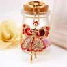 Ange de cristal avec ailes - keyring