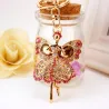 Ange de cristal avec ailes - keyring