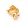 Broche élégante avec champignon et perle