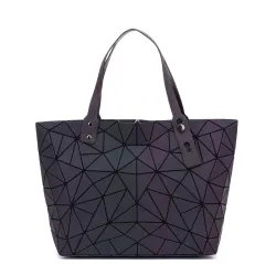 Geometry totes sequins - mirror effect - luminous bagHandbags