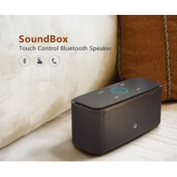 DOSS SoundBox - 2*6W - haut-parleur Bluetooth - contrôle tactile - son stéréo - basse - microphone intégré
