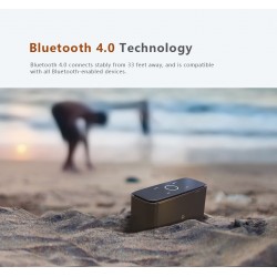 DOSS SoundBox - 2*6W - haut-parleur Bluetooth - contrôle tactile - son stéréo - basse - microphone intégré