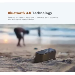 DOSS SoundBox - 2*6W - haut-parleur Bluetooth - contrôle tactile - son stéréo - basse - microphone intégré