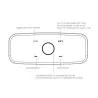 DOSS SoundBox - 2*6W - haut-parleur Bluetooth - contrôle tactile - son stéréo - basse - microphone intégré