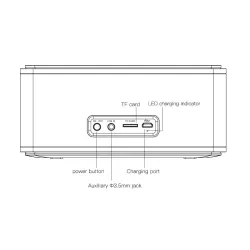 DOSS SoundBox - 2*6W - haut-parleur Bluetooth - contrôle tactile - son stéréo - basse - microphone intégré