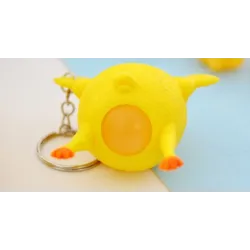 Green dinosaur - beans - chicken - funny keyringKeyrings