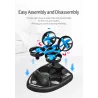 JJRC H36F Terzetto 1/20 2.4G - 3 en 1 - Drone volant RC - bateau de conduite - modèle RTR