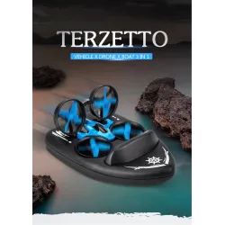 JJRC H36F Terzetto 1/20 2.4G - 3 en 1 - Drone volant RC - bateau de conduite - modèle RTR