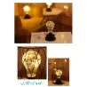 Lanterne de fer forgé Vintage - lumière de nuit - lampe de table LED