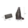 Sac en cuir crossbody tendance avec motif feuilles