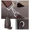 Sac en cuir crossbody tendance avec motif feuilles
