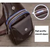 Sac en cuir crossbody tendance avec motif feuilles