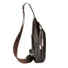 Sac en cuir crossbody tendance avec motif feuilles
