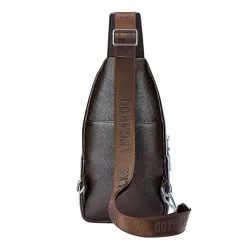 Sac en cuir crossbody tendance avec motif feuilles