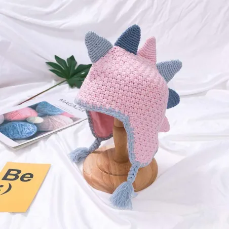 Petit dinosaure - chapeau d'hiver fait main pour les enfants