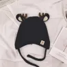 Chapeau d'hiver avec petites cornes de rennes et oreilles - chapeau tricoté pour les enfants