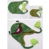 Petite grenouille - chapeau chaud pour enfants avec rabats d'oreilles & pompons