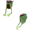 Petite grenouille - chapeau chaud pour enfants avec rabats d'oreilles & pompons